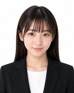 Formal Japanese ID Photo Portrait